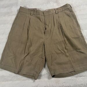 Mens Tommy Bahama khaki shorts silk/rayon size 34